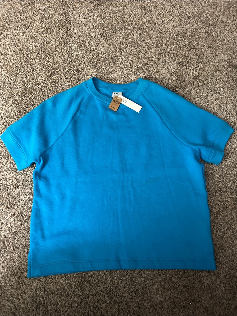 Pink Victoria Secret Short Sleeve Sweatshirt, Size‎ XS